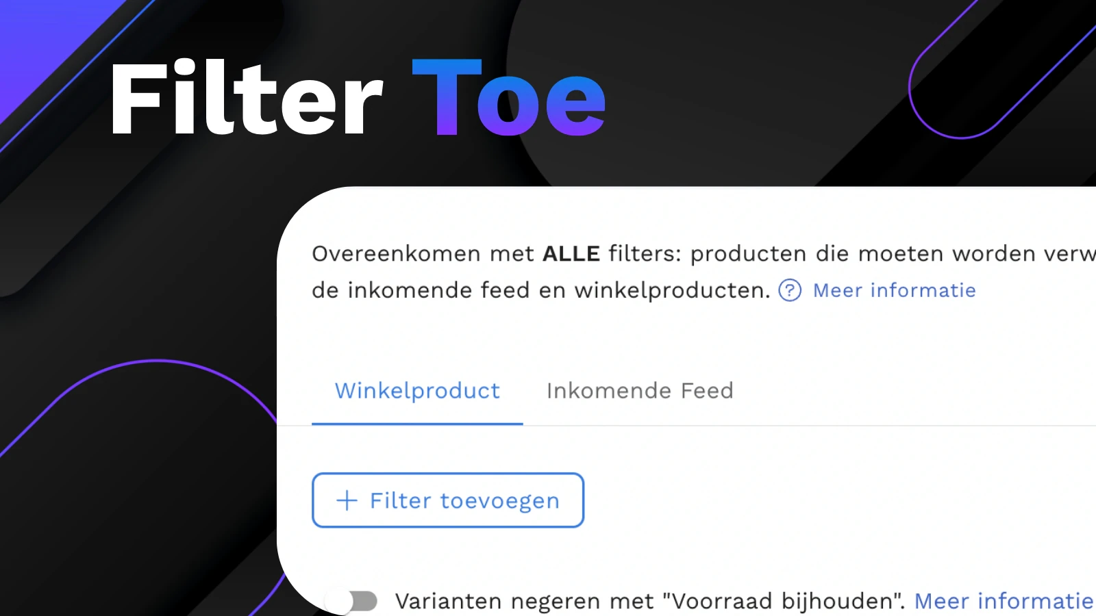 Filter producten om bijgewerkt te worden