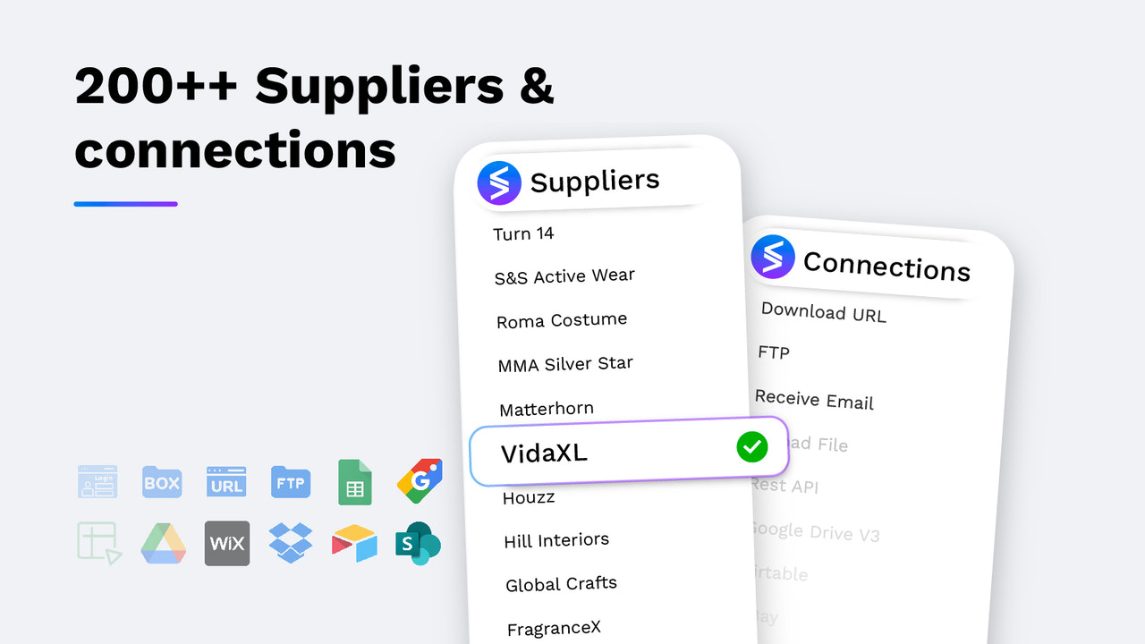 200++  Suppliers & connections