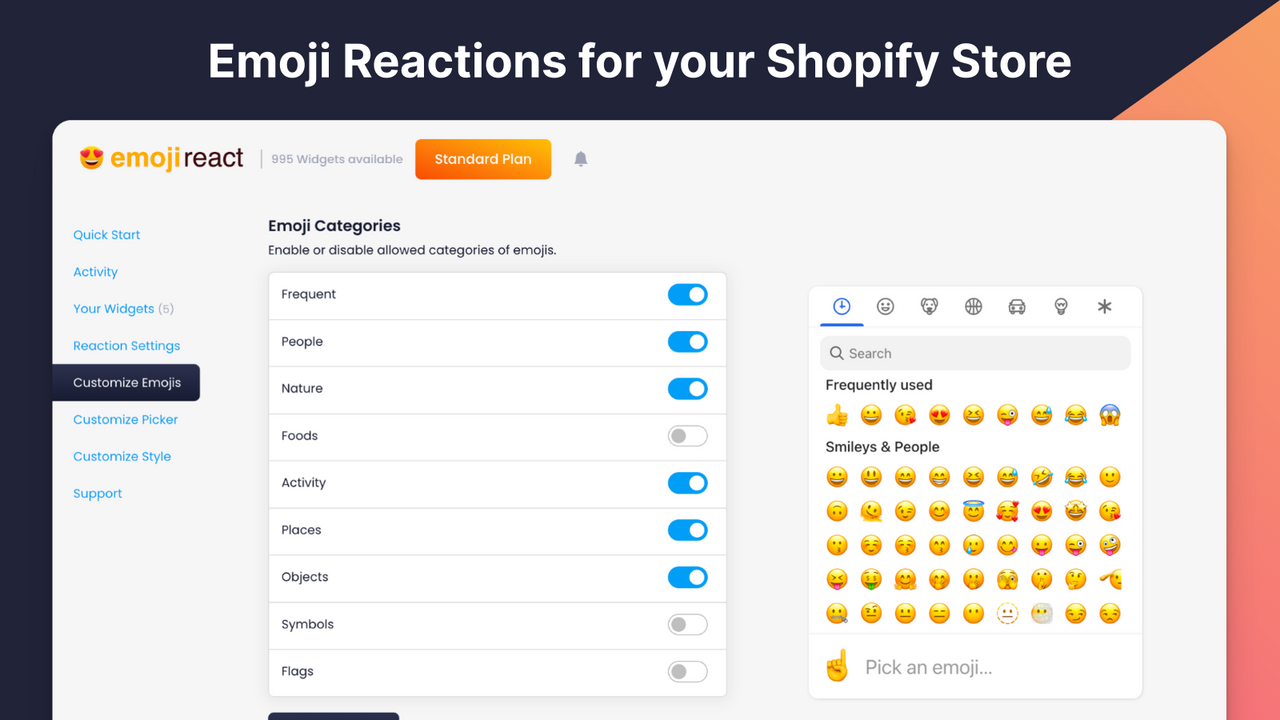 Réactions Emoji Shopify - Boostez la preuve sociale avec les feedbacks Emoji