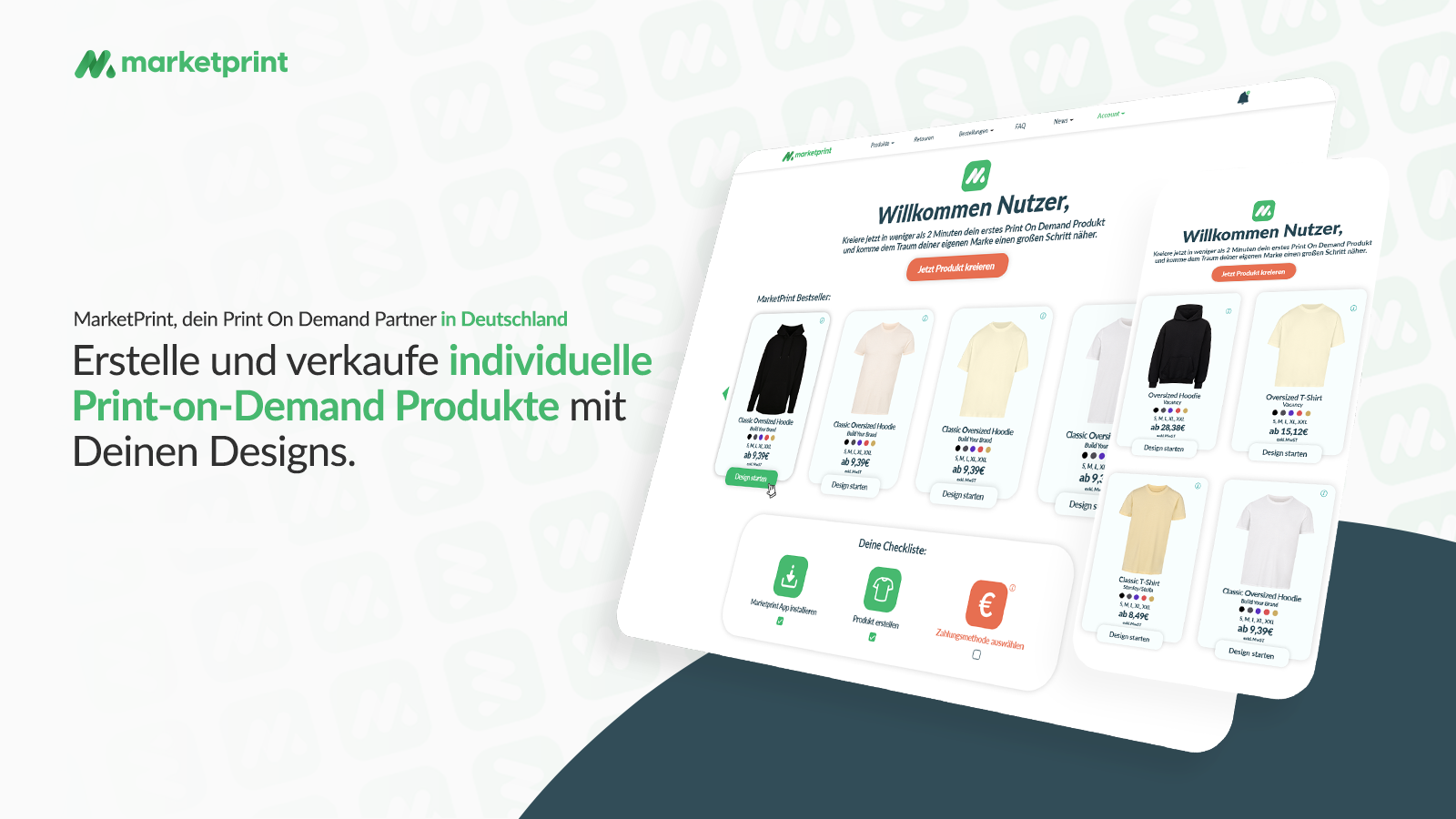 Erstelle deine Print On Demand Produkte mit MarketPrint