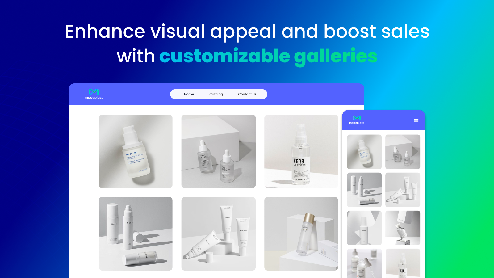 Enhance visual appeal & boost sales with customizable galleries