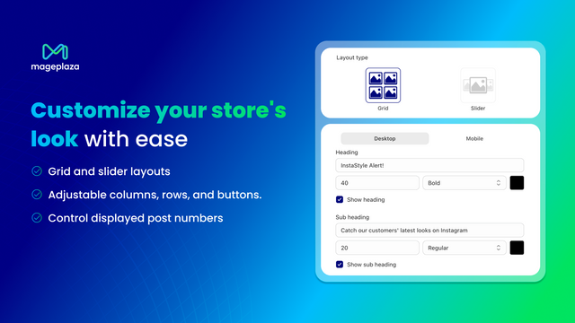 Customize your store's look with ease
