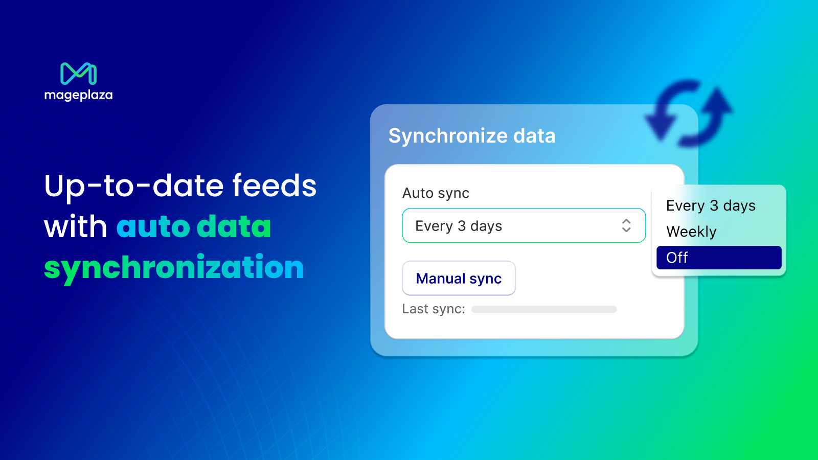 Up-to-date feeds with auto data synchronization