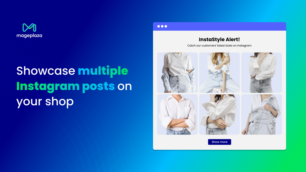 Showcase multiple Instagram posts on your shop
