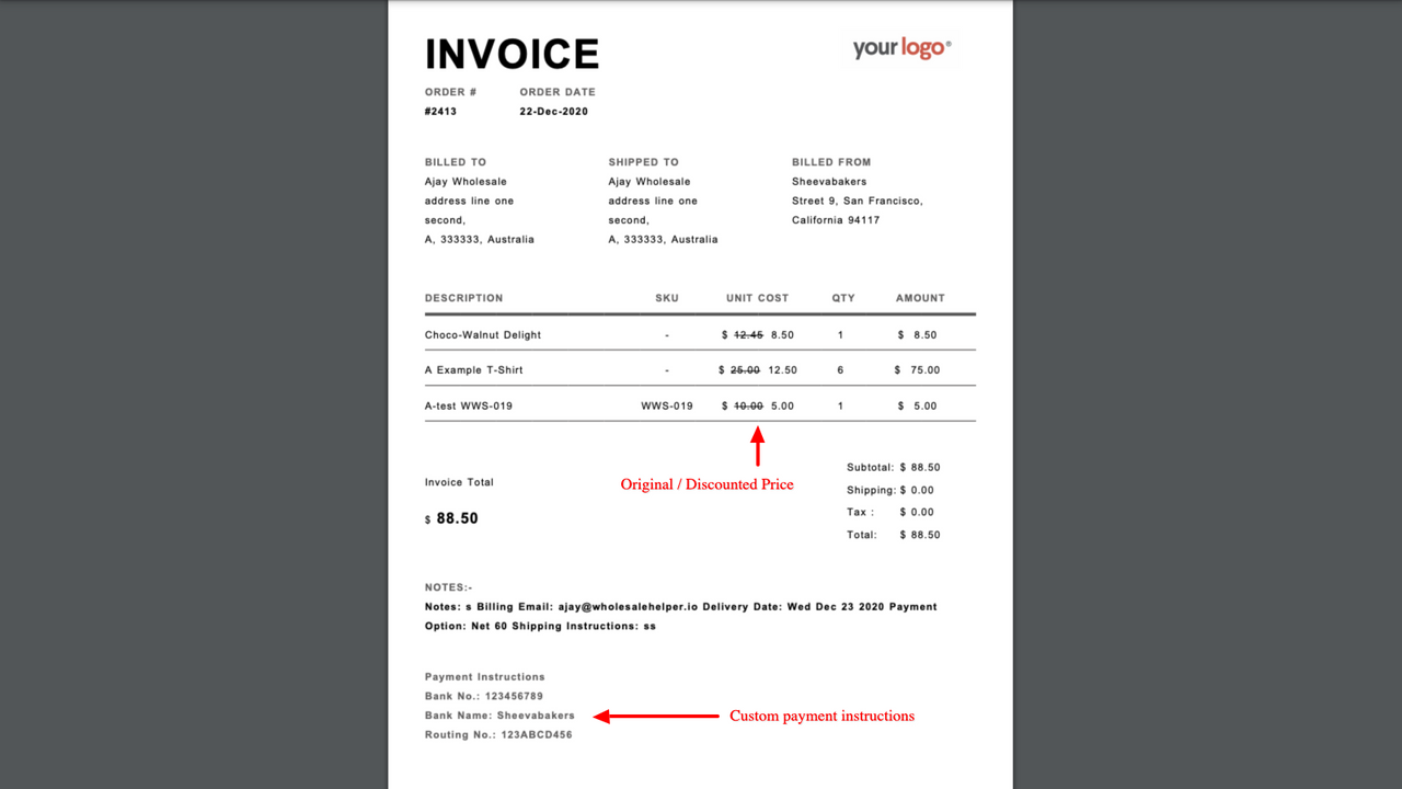 Invoice Template 1