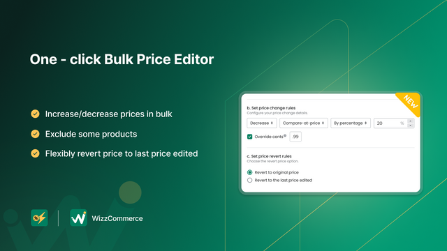 Cambia los precios de los productos de manera flexible con la configuración de edición de precios