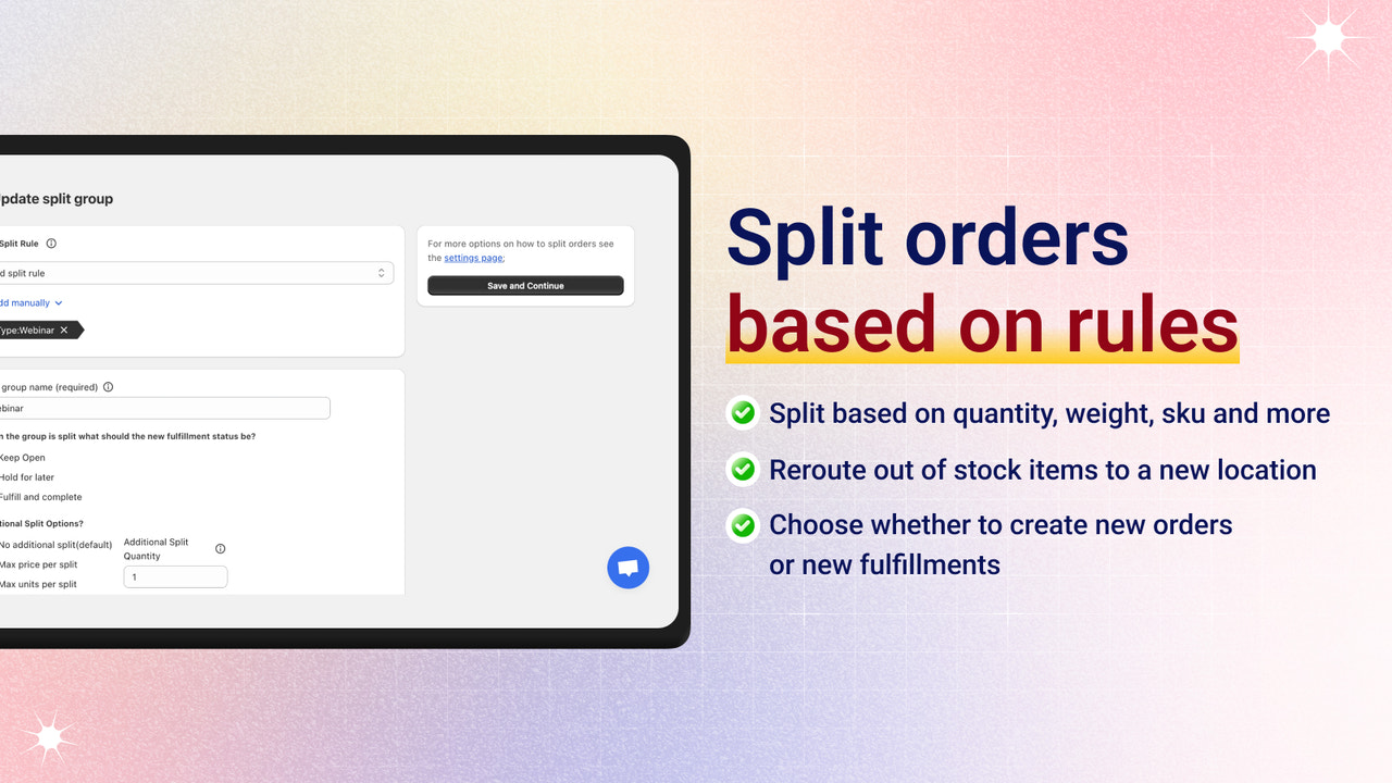 Split Orders in Shopify