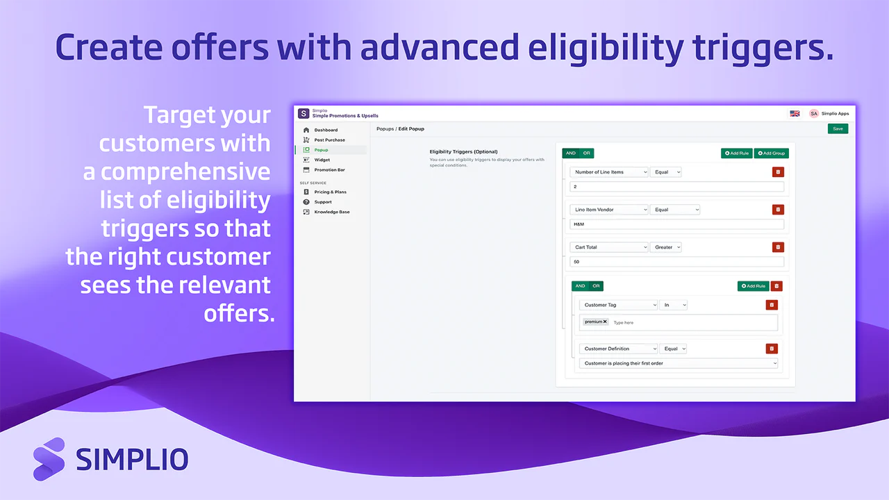 eligibility triggers