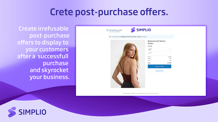 Simple Promotions and Upsells Screenshot