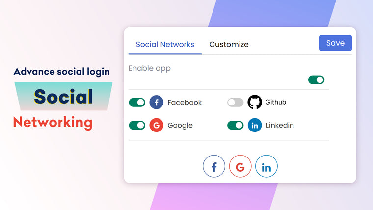 Top Social Login Screenshot