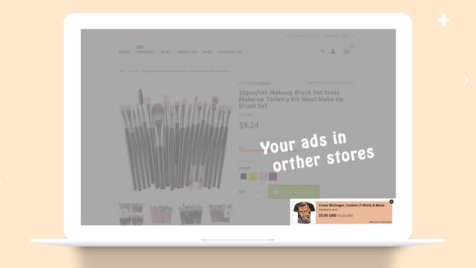 gratis advertenties en advertentie-uitwisseling met andere Shopify-winkel