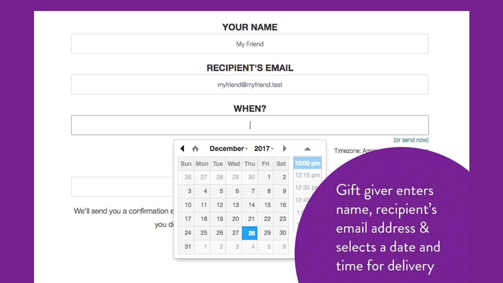 ShopKeeper Gift Card Scheduler Screenshot