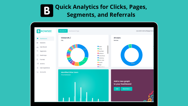 Analytiques rapides pour les clics, les pages, les segments et les références