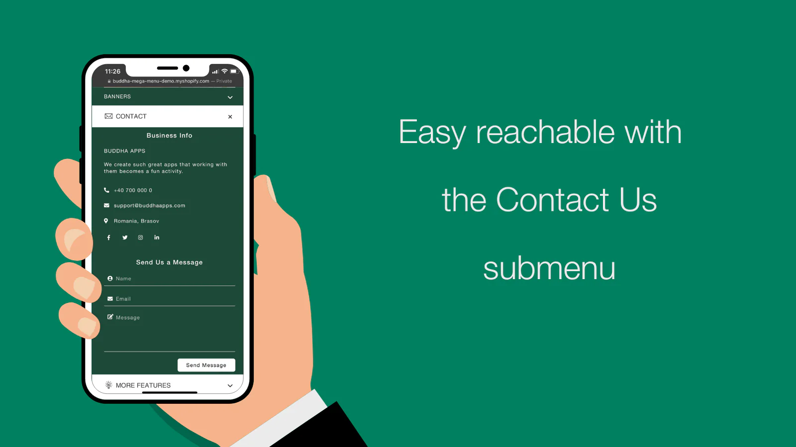 contact form on mobile