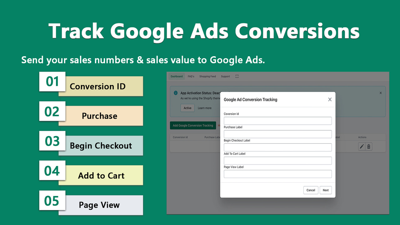 Google Ads Tracking for Shopify butik