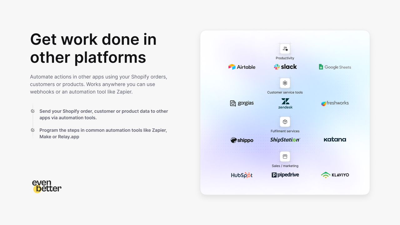 Get work done in other platforms