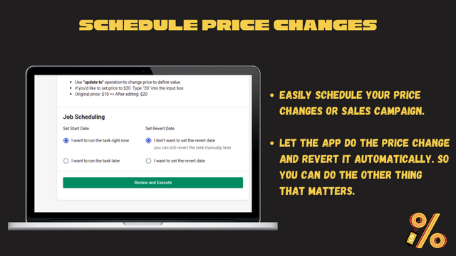 schedule your price change and price revert