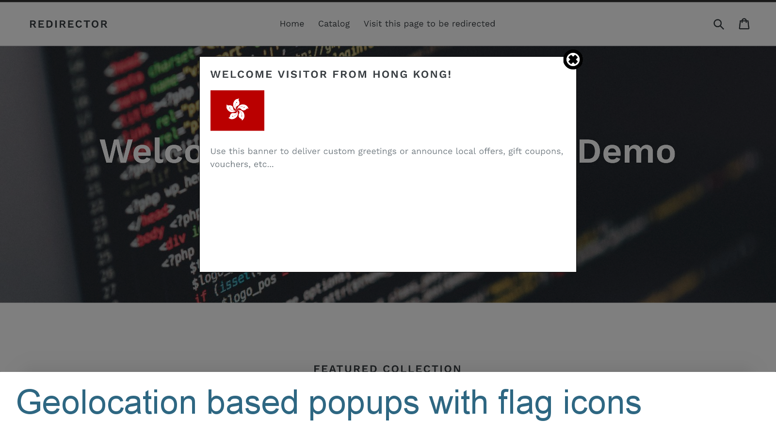 Geolocation baserede Popups