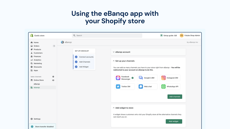 eBanqo ‑ Live Chat & Chatbot Screenshot