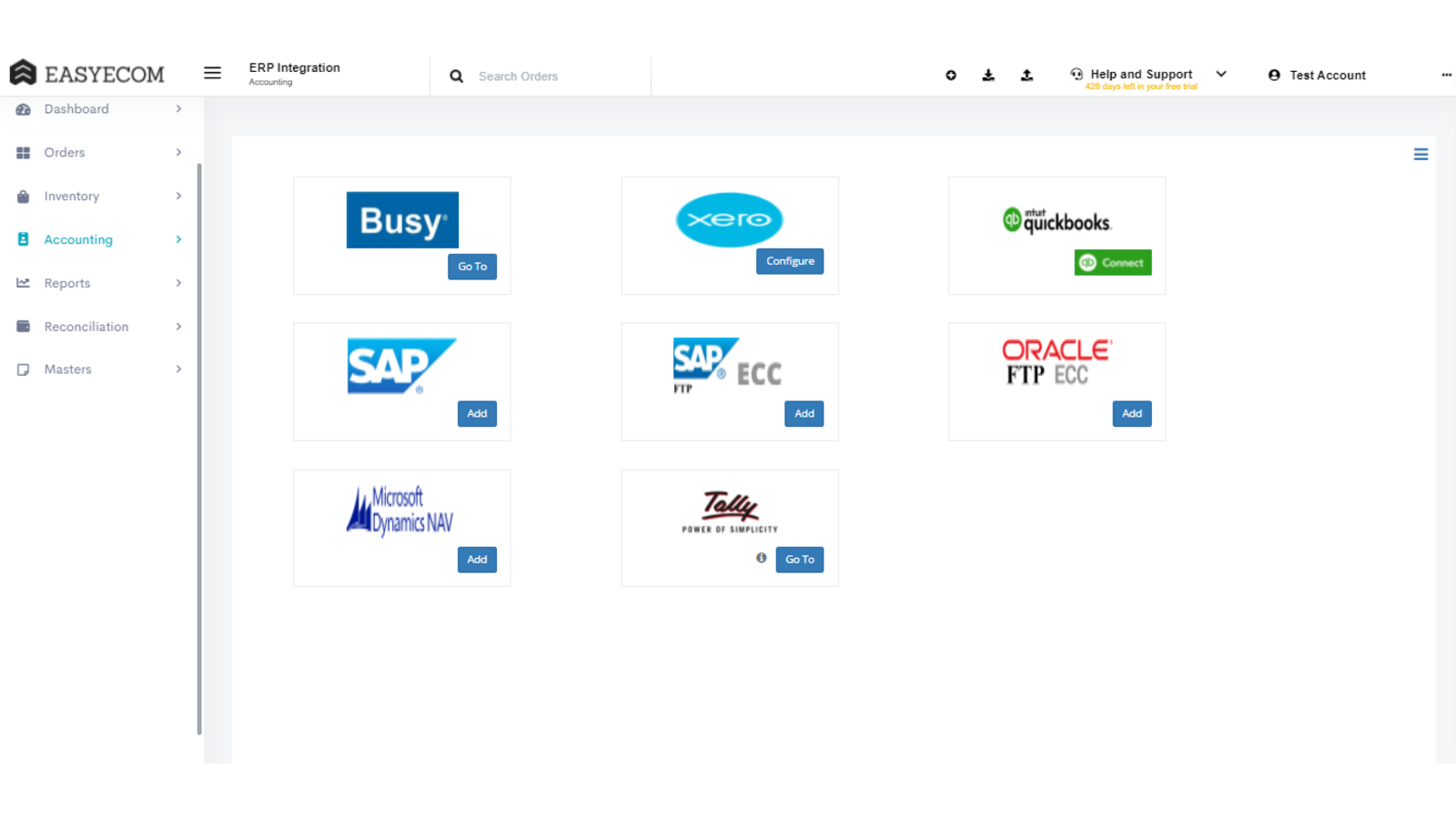 EasyEcom Inventory Management Screenshot