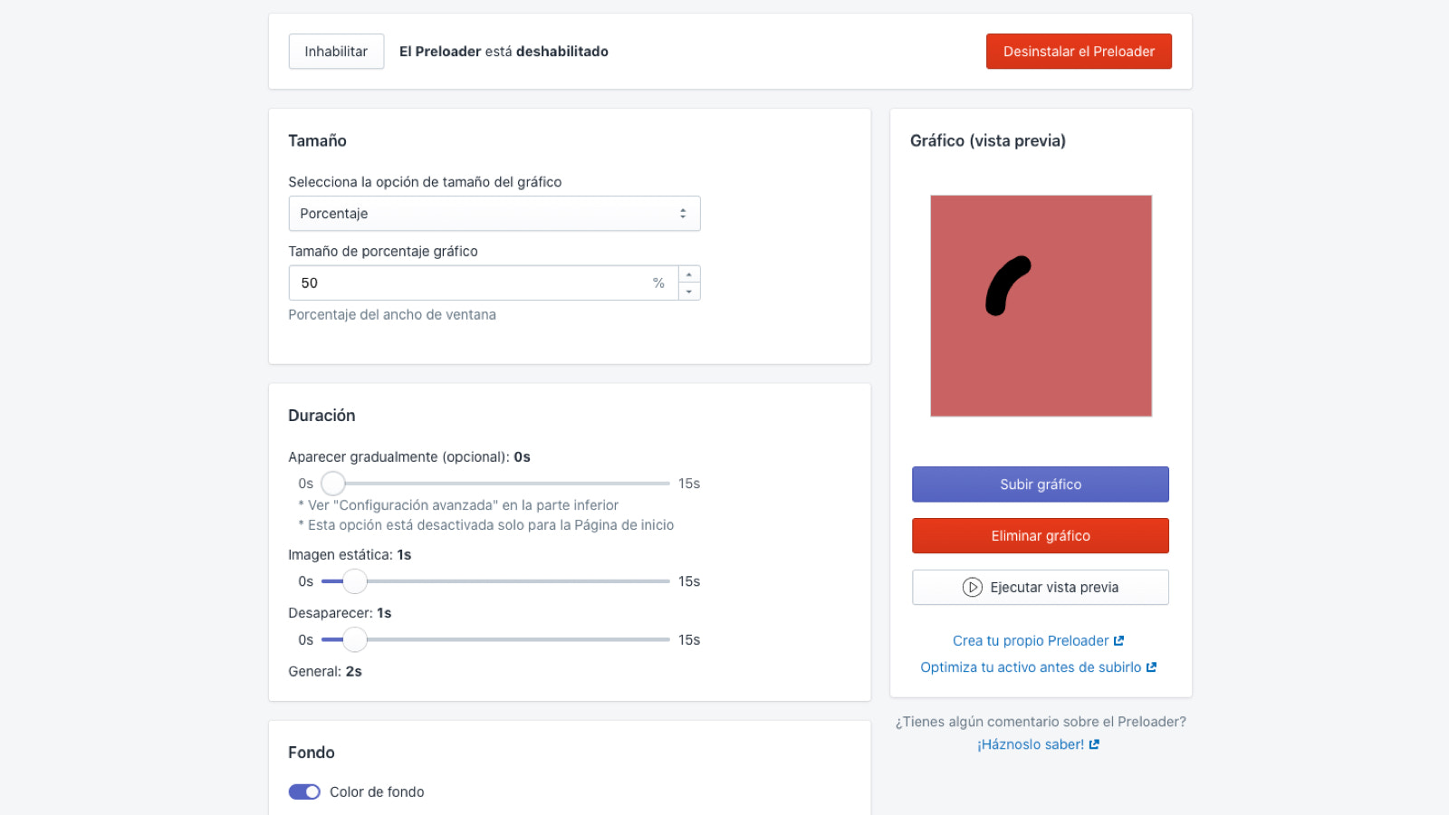 Configuración del Preloadify parte 1