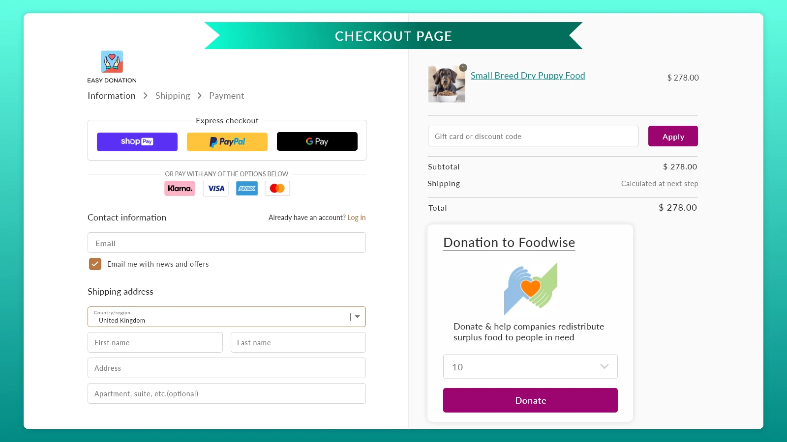 Donate to Nonprofits Using Giving Checkout