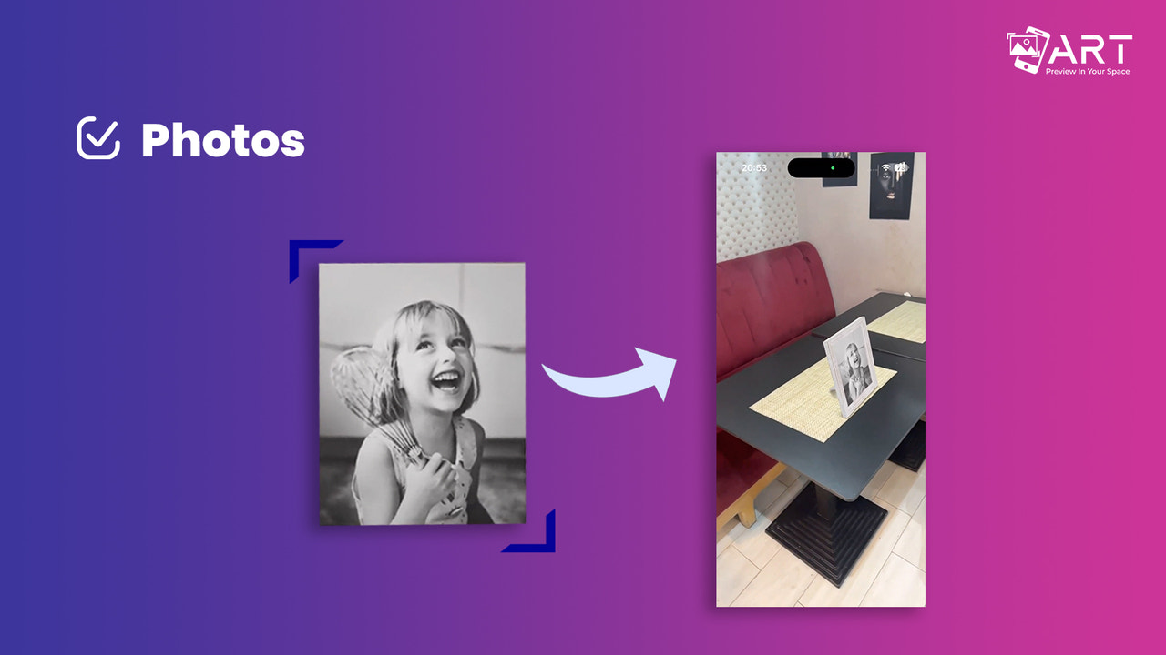 Art AR para fotos de mesa