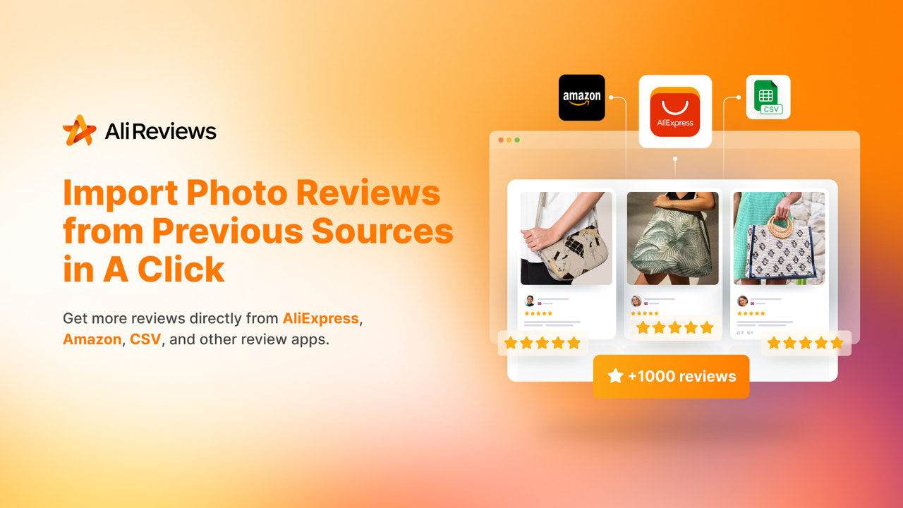 AliReview Importer foto anmeldelser fra AliExpress anmeldelser importer