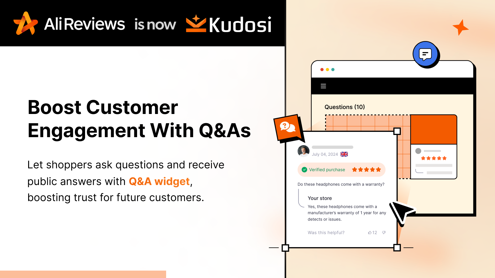 Ali Review boost customer engagement with Q&A review widget