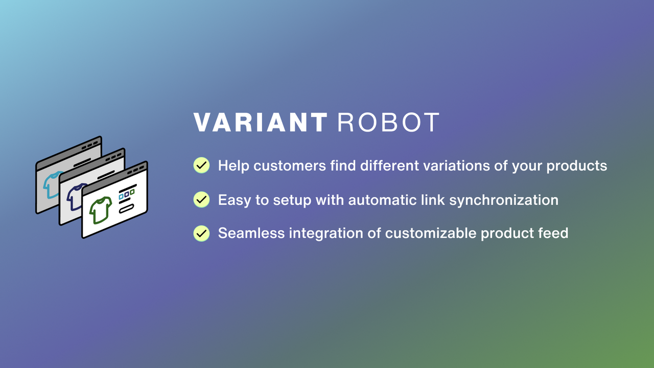 Enlace automático de variantes y colores de productos basado en datos de productos