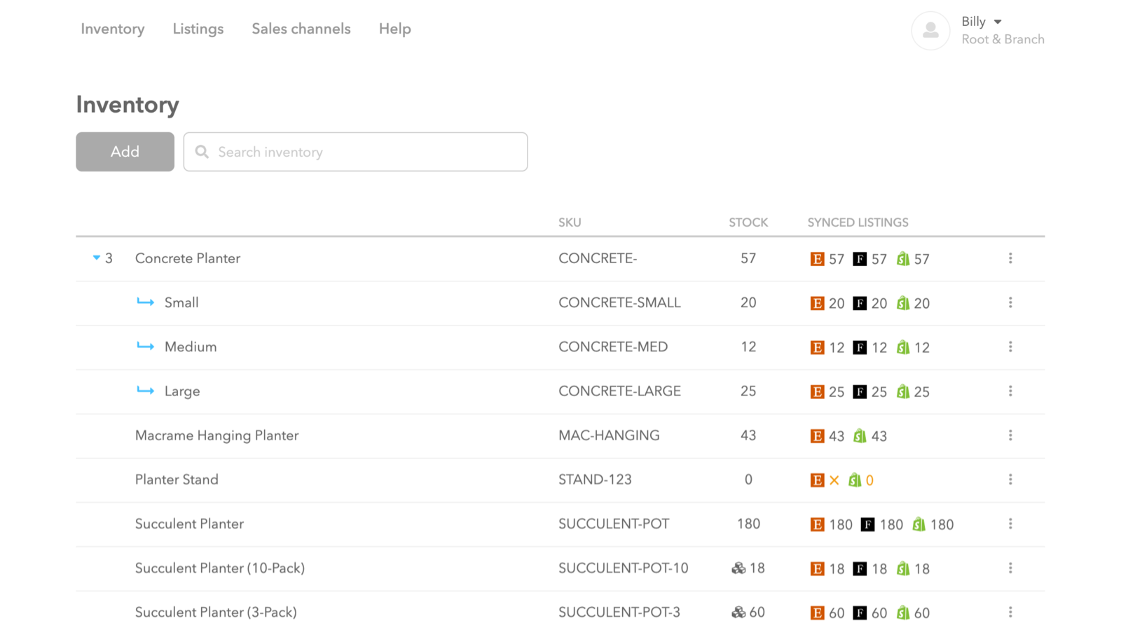 Realtime Stock Sync & Bundling