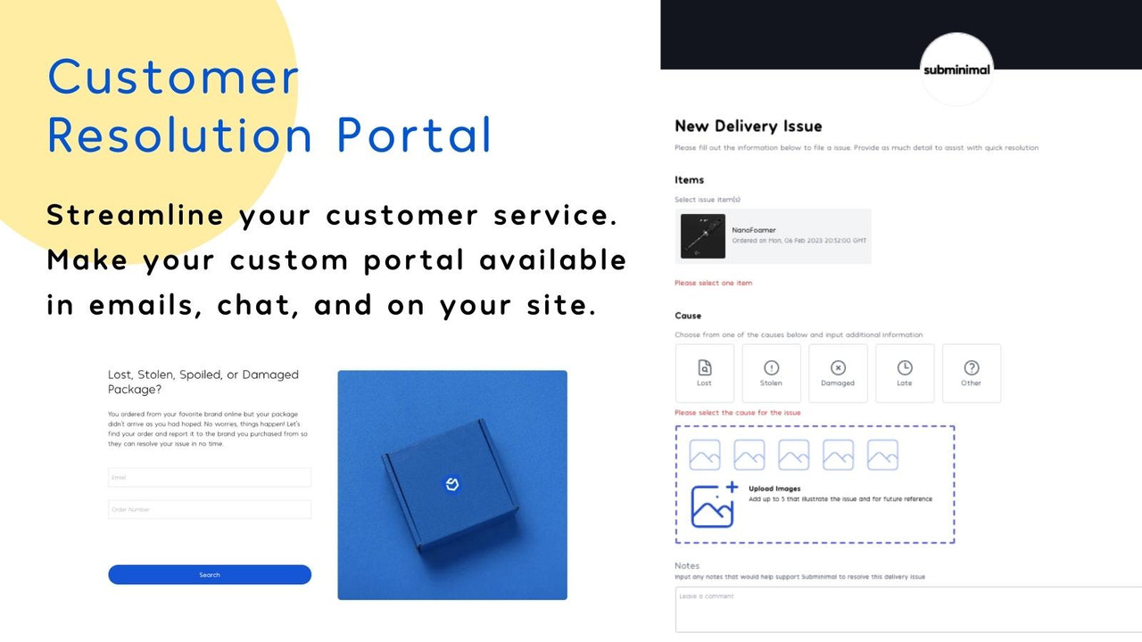 ShipAid Customer Shipping Customer Resolution Portal