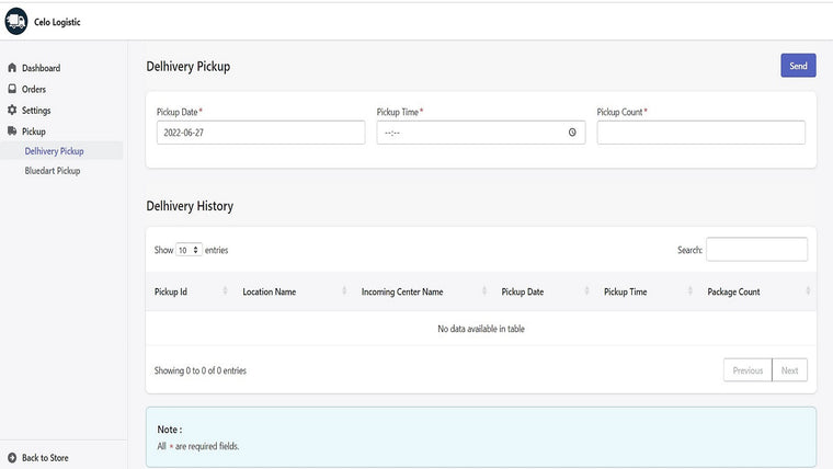 Indian Ecommerce Logistics Screenshot