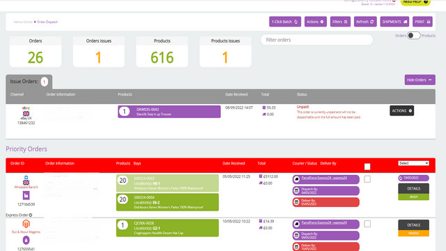 Cloud Commerce Pro Dispatch Queue