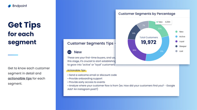 Conseils sur les segments de clients de 8ndpoint