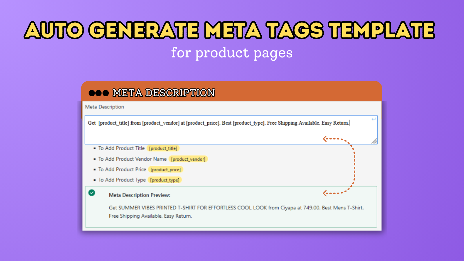 Auto Genereer Meta Tags Template om uw concurrenten te overtreffen