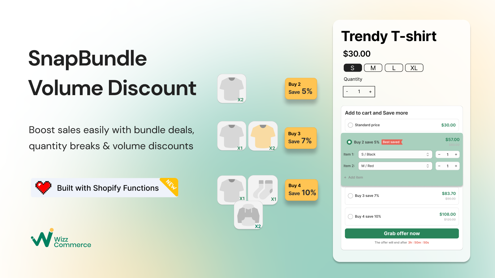 SnapBundle help you set product bundles with 2 strategies