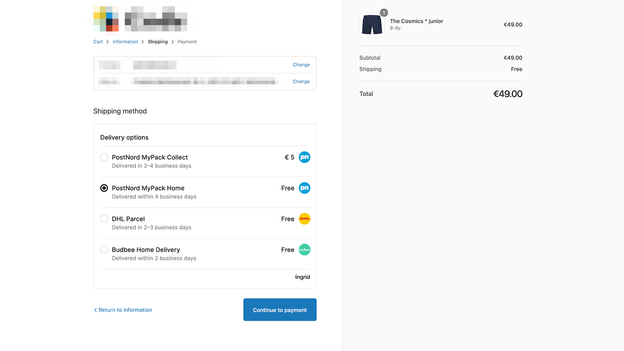 Checkout personnalisé dans Shopify Plus