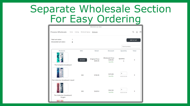 separate wholesale section order form