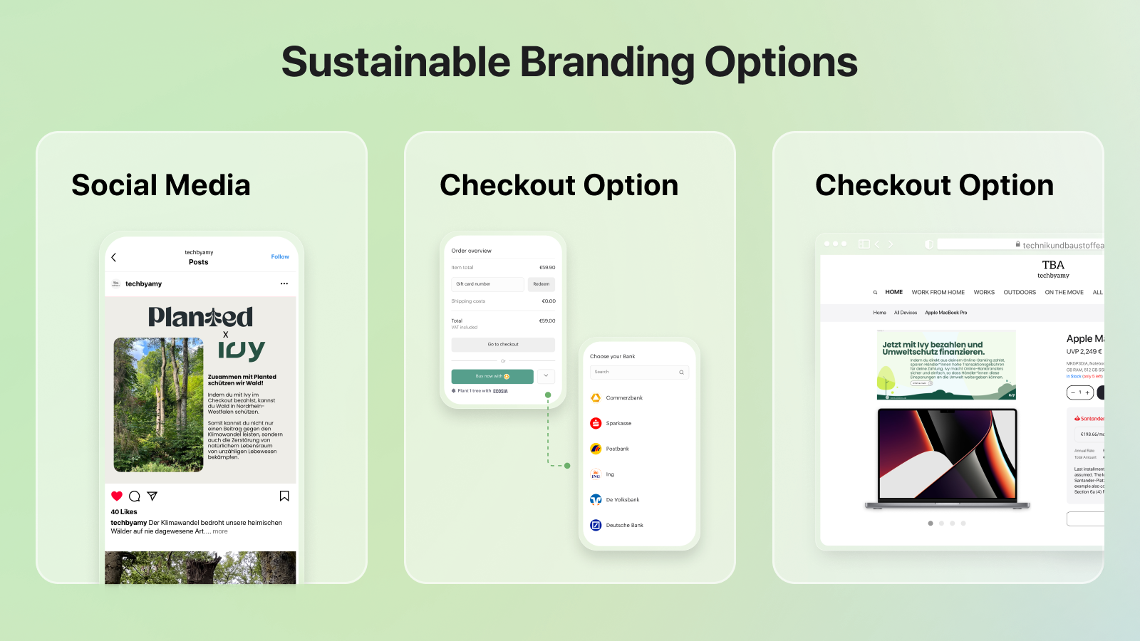 Opções de Branding Sustentável