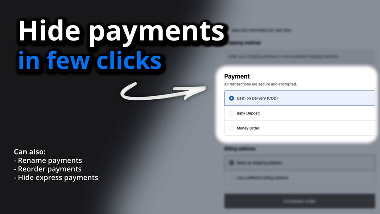 Scala Hide Payments Screenshot