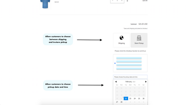 Application de retrait en magasin