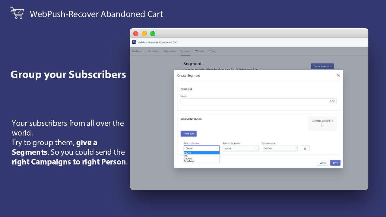 Segment_WebPush-Recover Abandoned Cart