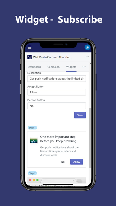 Widgets_WebPush-Recover Abandoned Cart