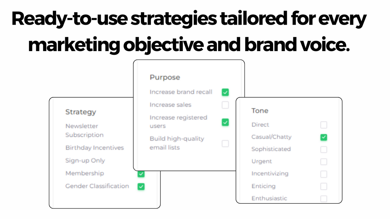 Klar til brug marketingstrategier