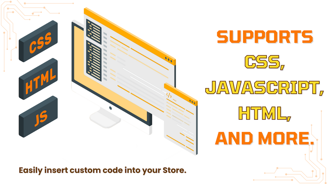 Support css, javascript, html and more