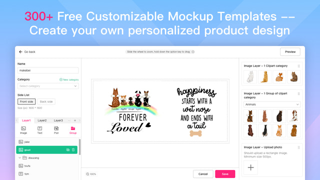 300+ Modelos de mockup personalizáveis gratuitos