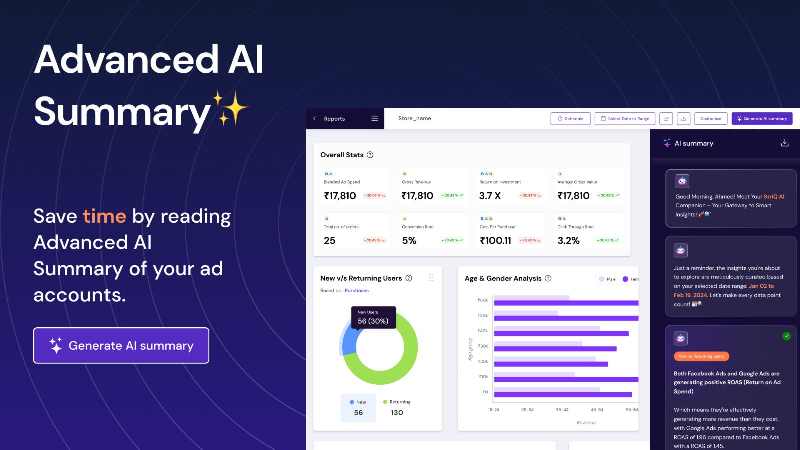 avancerad ai-sammanfattning av dina data