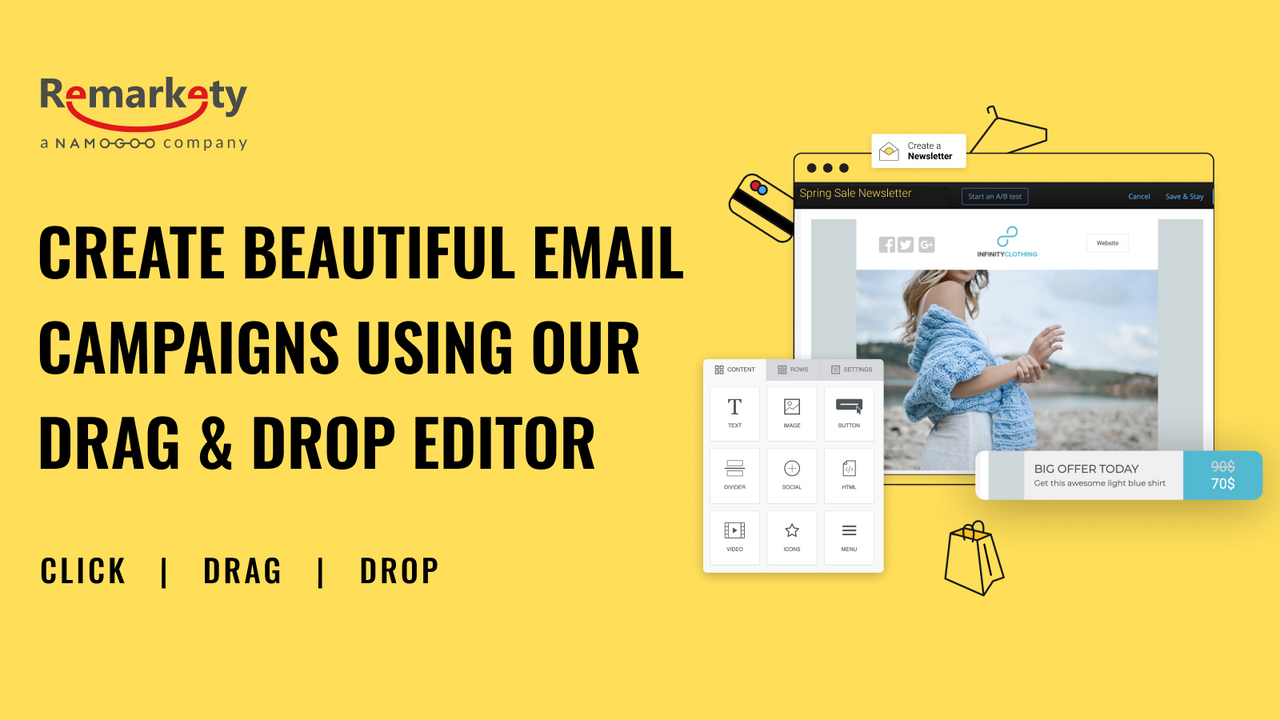 Drag-and-Drop-Journey-Editor für E-Mail & SMS