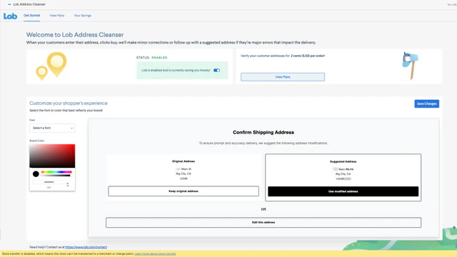 Getting Started with Lob's Address Cleanser